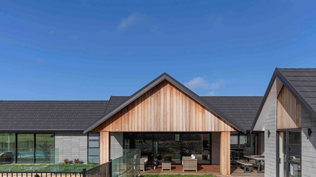 CF Shake, Charcoal Blend, New Build, New Roof, Architecturally Designed, Cedar Cladding