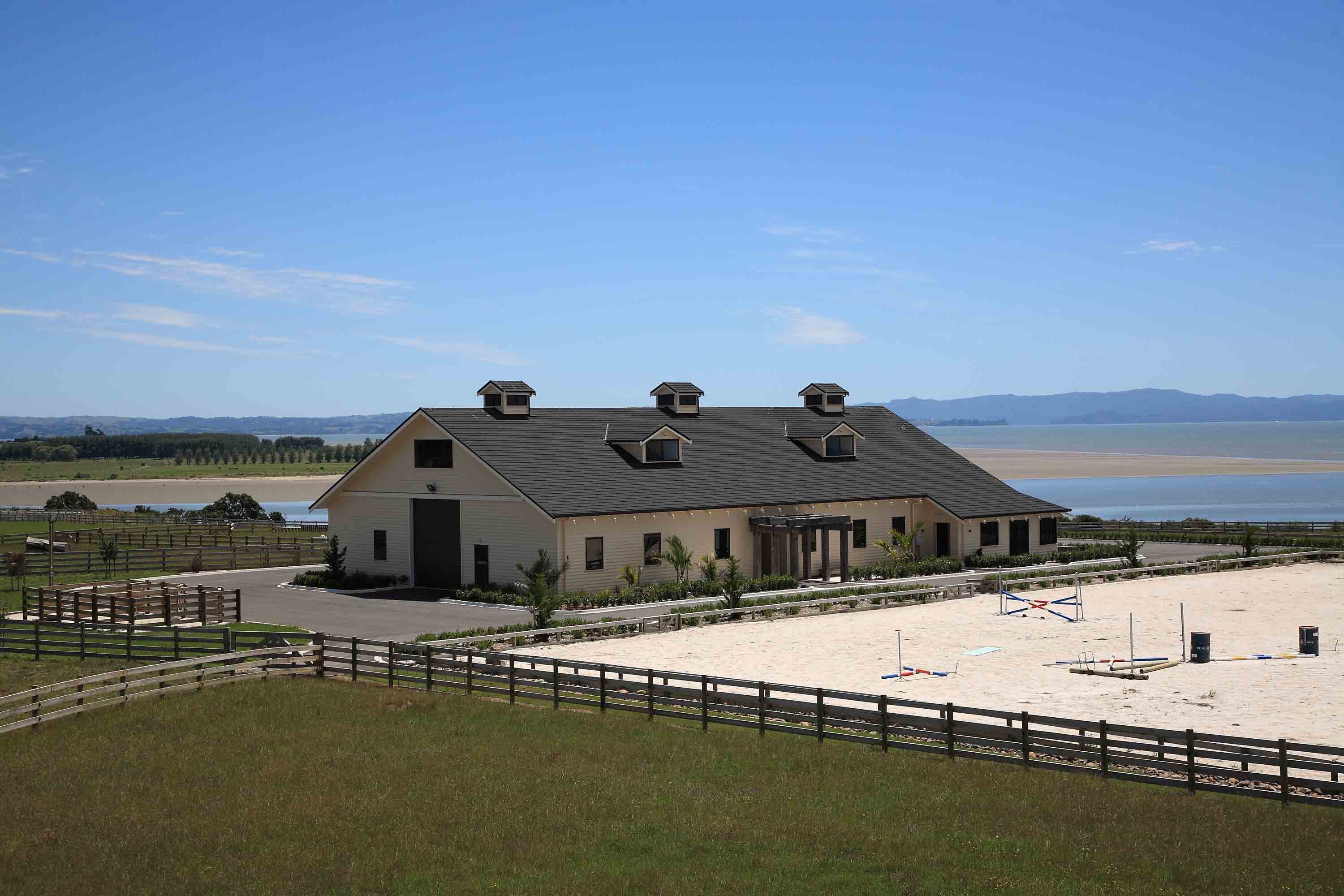 House and stables in harborside setting roofed in CF Slate