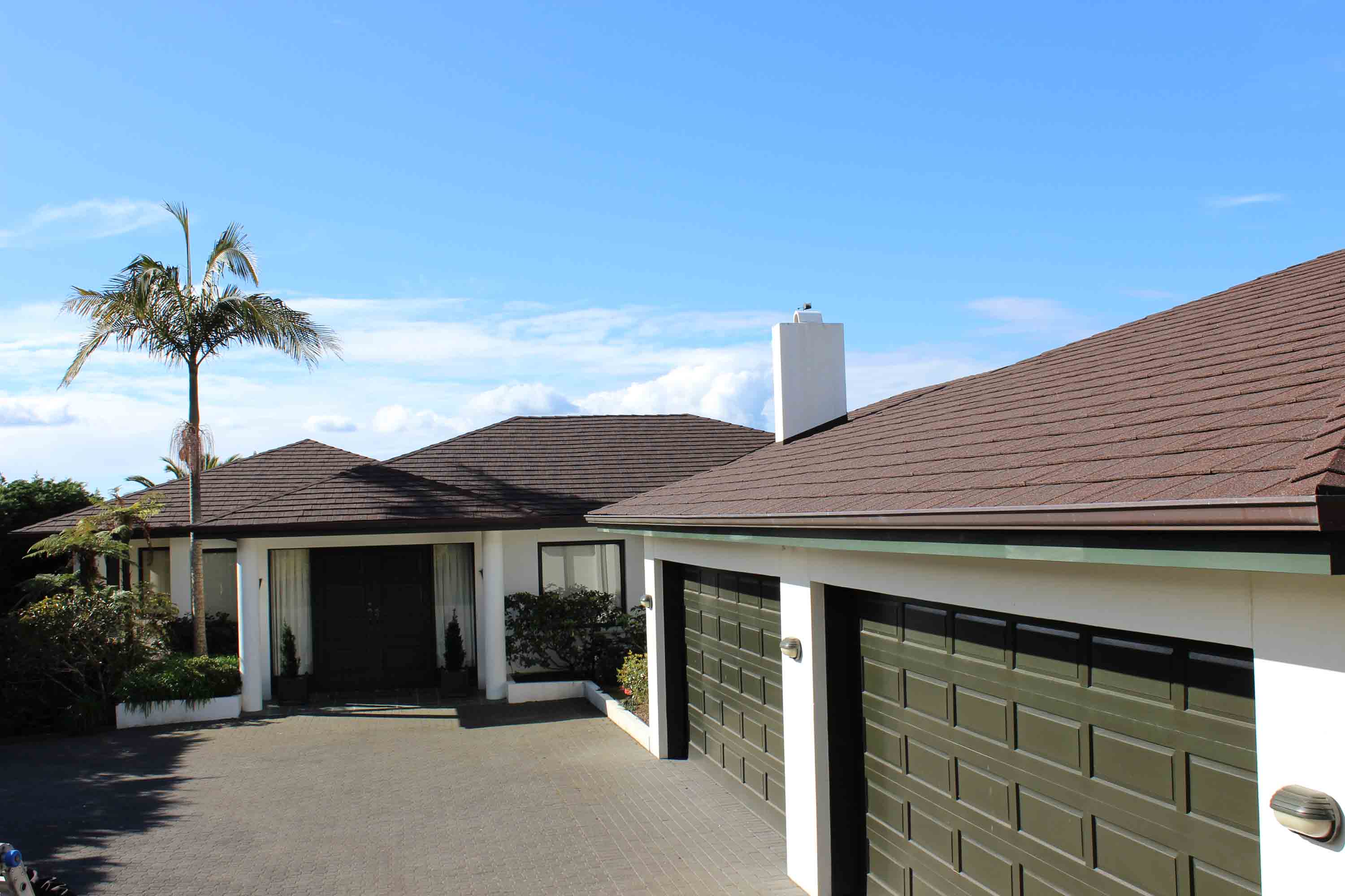 Coastal property roofed with CF Slate metal roof